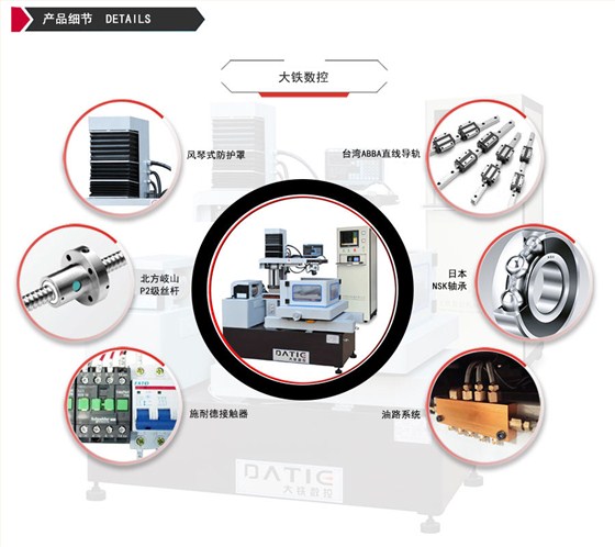 DE400環(huán)保型中走絲機床細節(jié)
