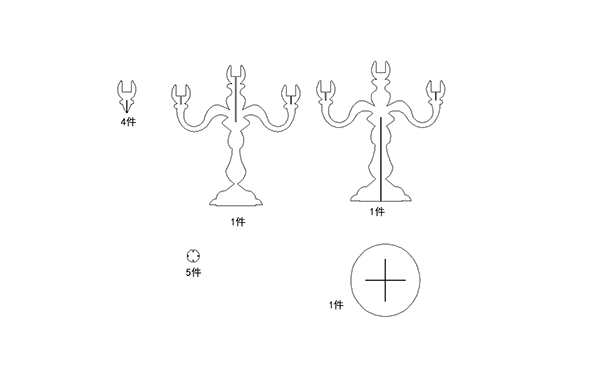 3D 燈燭臺(tái)