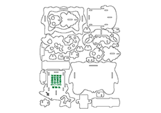 線(xiàn)切3D-12星座-天蝎座,線(xiàn)切割圖紙免費(fèi)下載