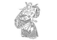 線切割2D-天官賜福,線切割圖紙免費(fèi)下載