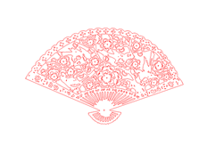 線切割2D-梅花扇子,線切割圖紙免費(fèi)下載