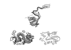 線切割2D-龍圖案,線切割圖紙免費(fèi)下載