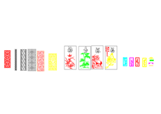 線切割2D-多款屏風(fēng)1,線切割圖紙免費(fèi)下載