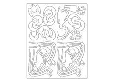 線切割3D-昆蟲(chóng)3,線切割圖紙免費(fèi)下載