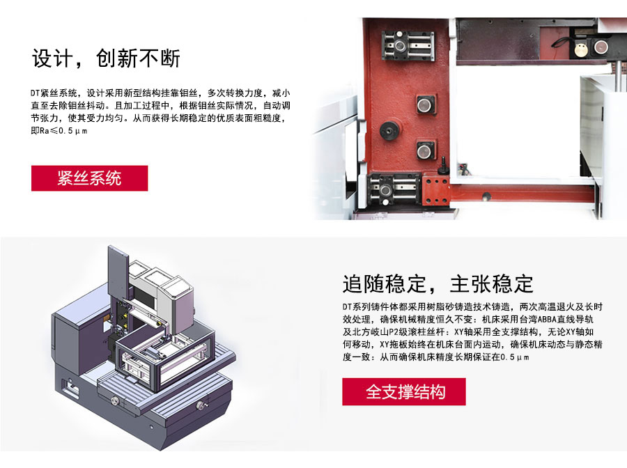 DT400精密中走絲機床細節(jié)