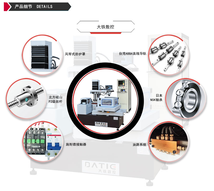 DE500環(huán)保型中走絲機(jī)床細(xì)節(jié)