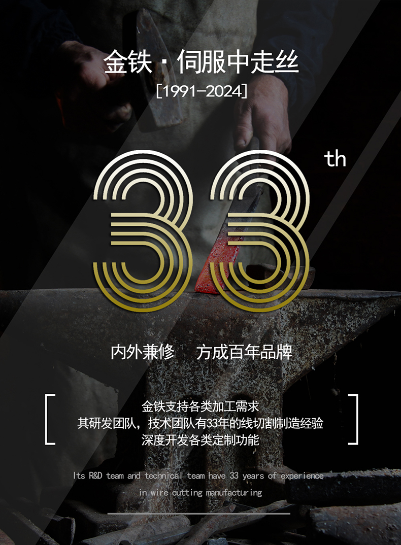 金鐵AAG系列±15°伺服中走絲